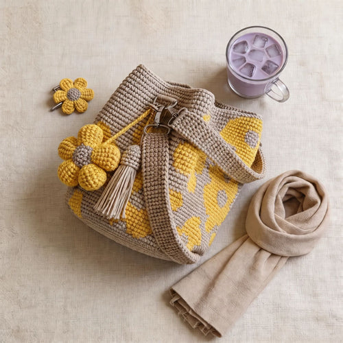 Crochet Flower Bags