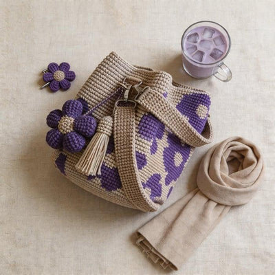 Crochet Flower Bags