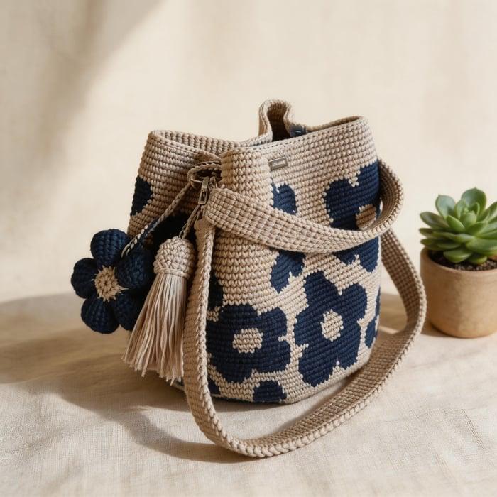 Crochet Flower Bags